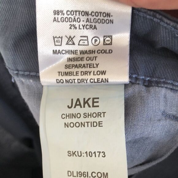 DL 1961 Jake Chino Shorts Size 40 NWT Noontide - Picture 6 of 7